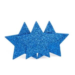 Blue Glitter Star hair clip